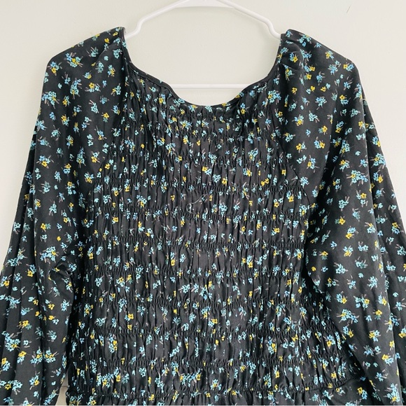 *DONATED* AVA & VIV NWT Black Floral Smocked Peplum Top Size 1X - Picture 6 of 12